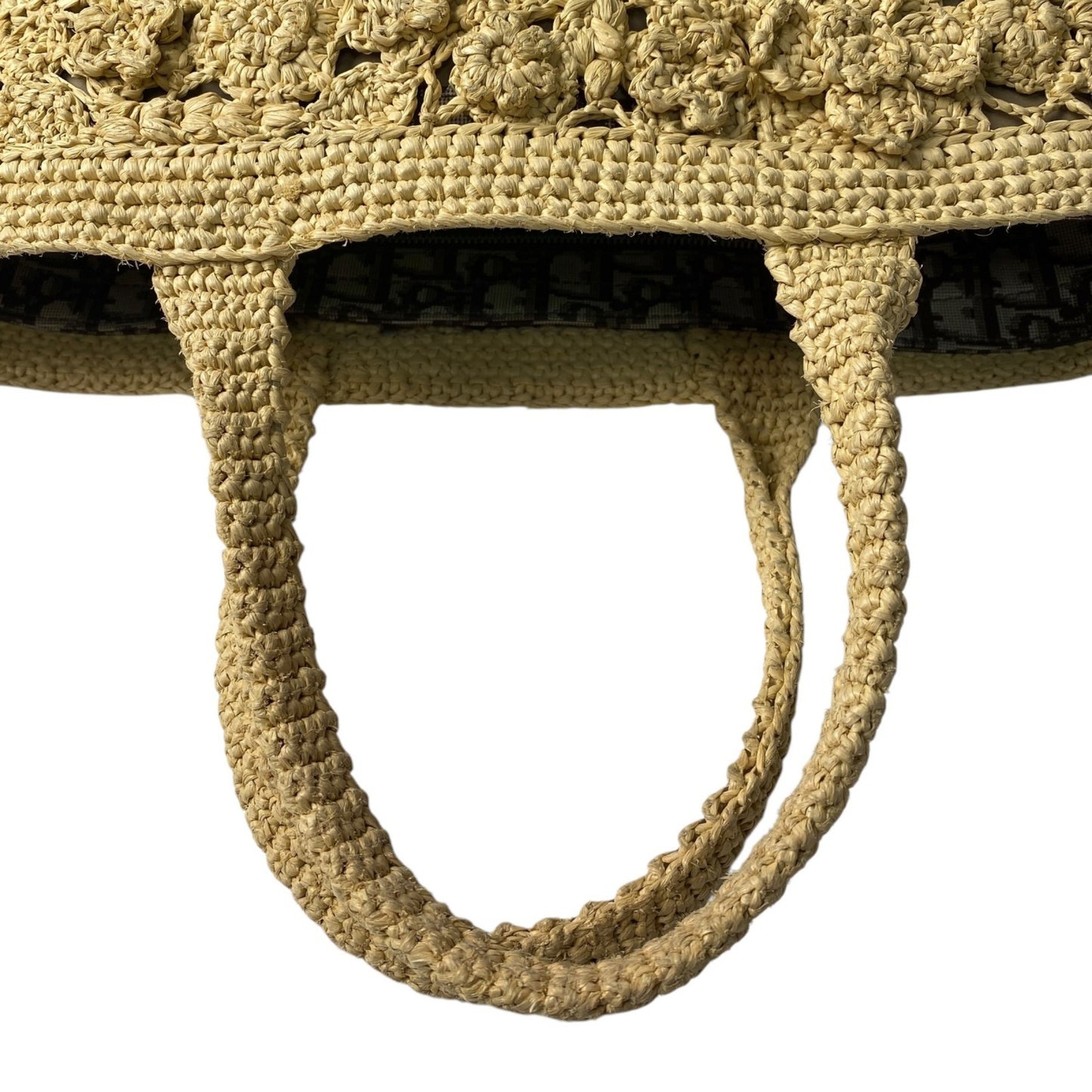 Christian Dior Shoulder Raffia Bag