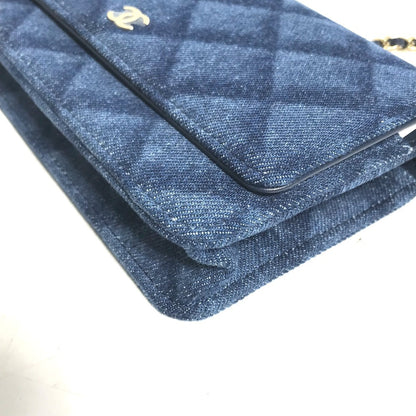 Shoulder bag denim by Chanel