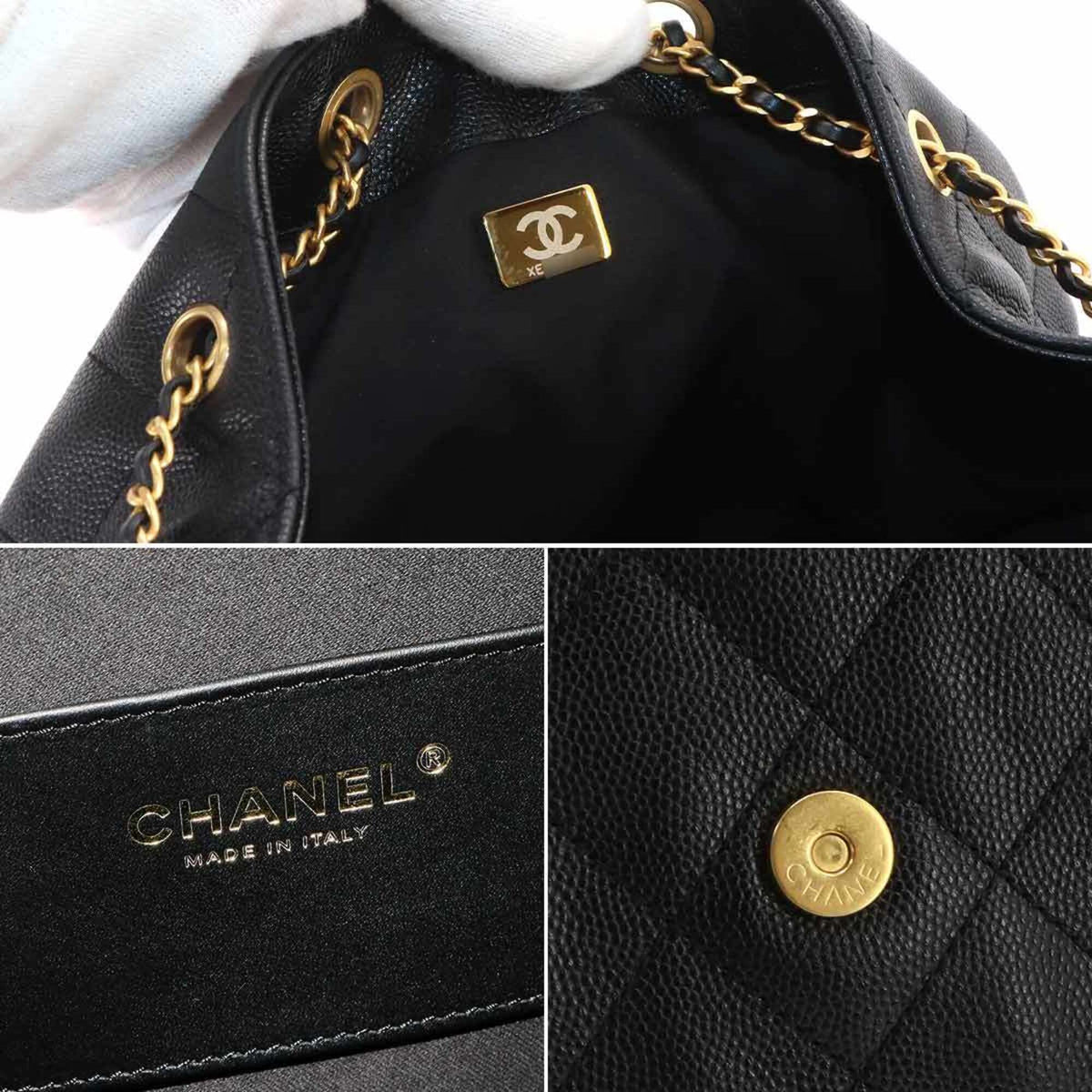 CHANEL Handbag Shoulder Bag Grained Calfskin