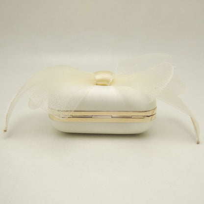 Satin clutch bag by Jimmy Choo
