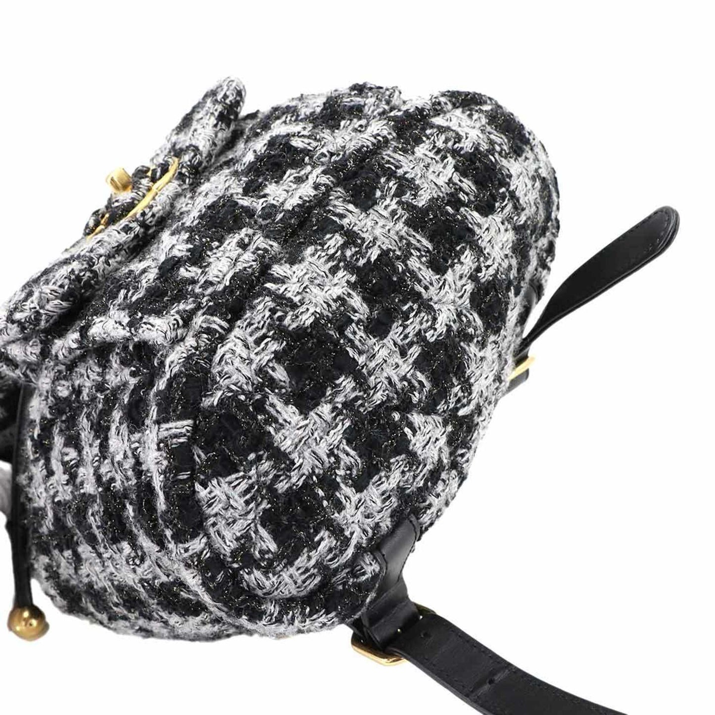 Tweed leather backpack from Chanel