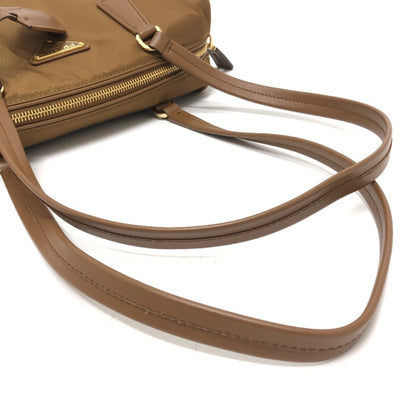 Nylon Leather Prada Bag Shoulder