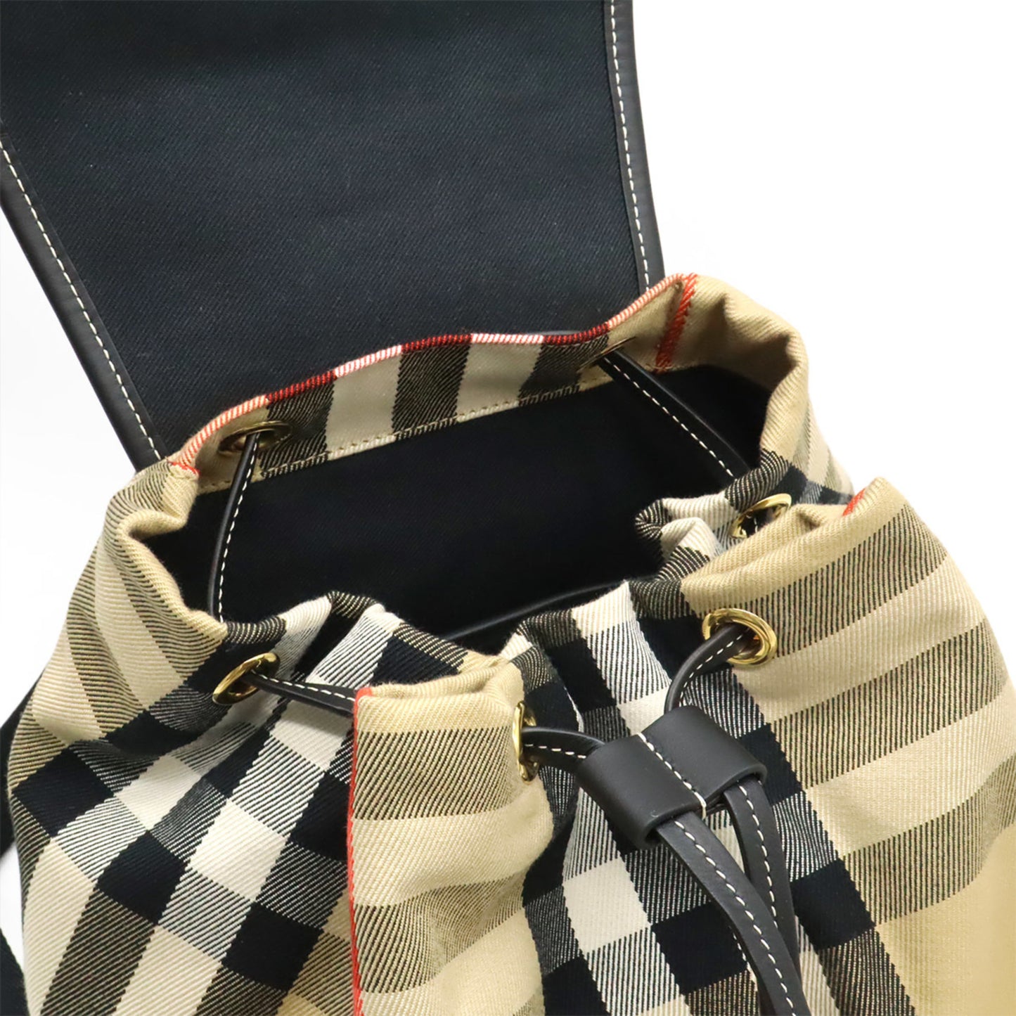BURBERRY Backpack Canvas Leather