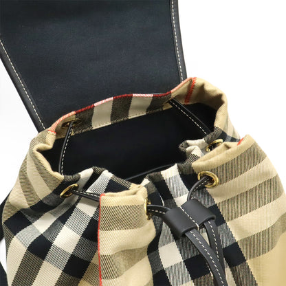 BURBERRY Backpack Canvas Leather