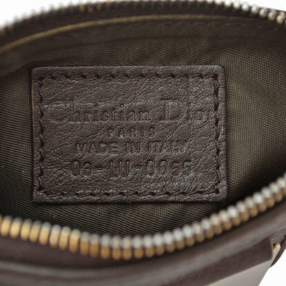 CHRISTIAN DIOR Pouch Leather Canvas