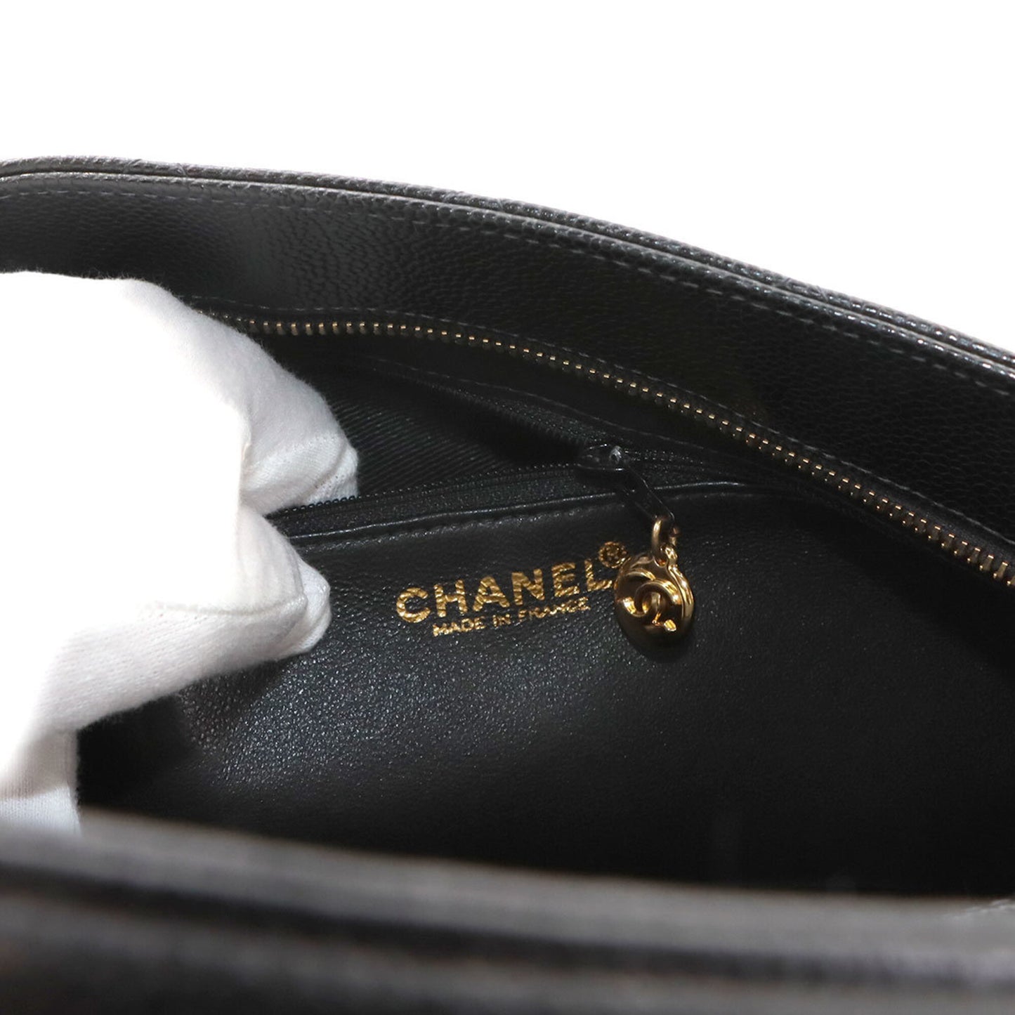 Handbag Chanel Tote Calfskin Grained