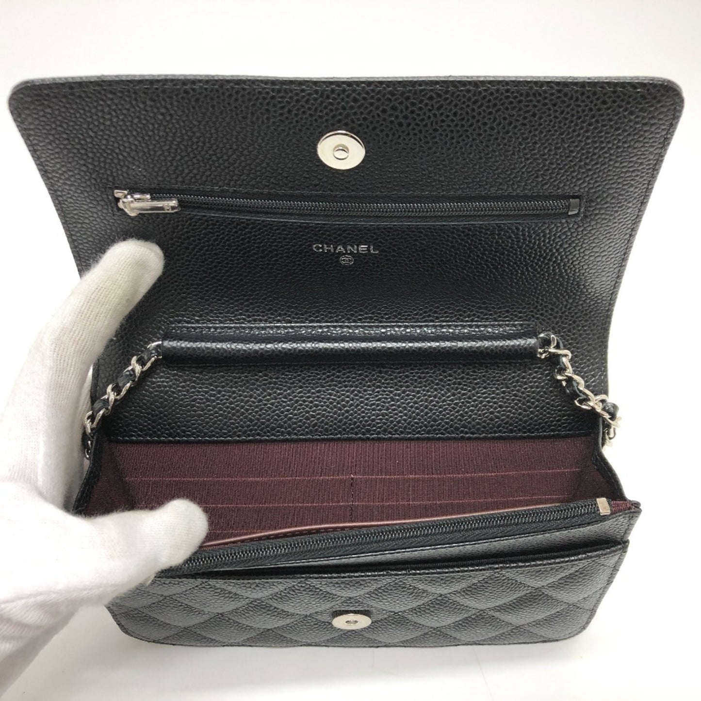 CHANEL Shoulder Bag Caviar Leather