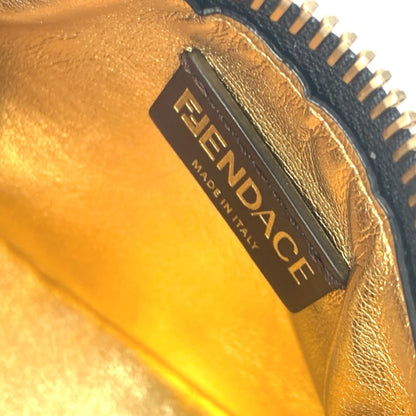 Fendi Clutch Bag Handbag Pouch Nylon Leather