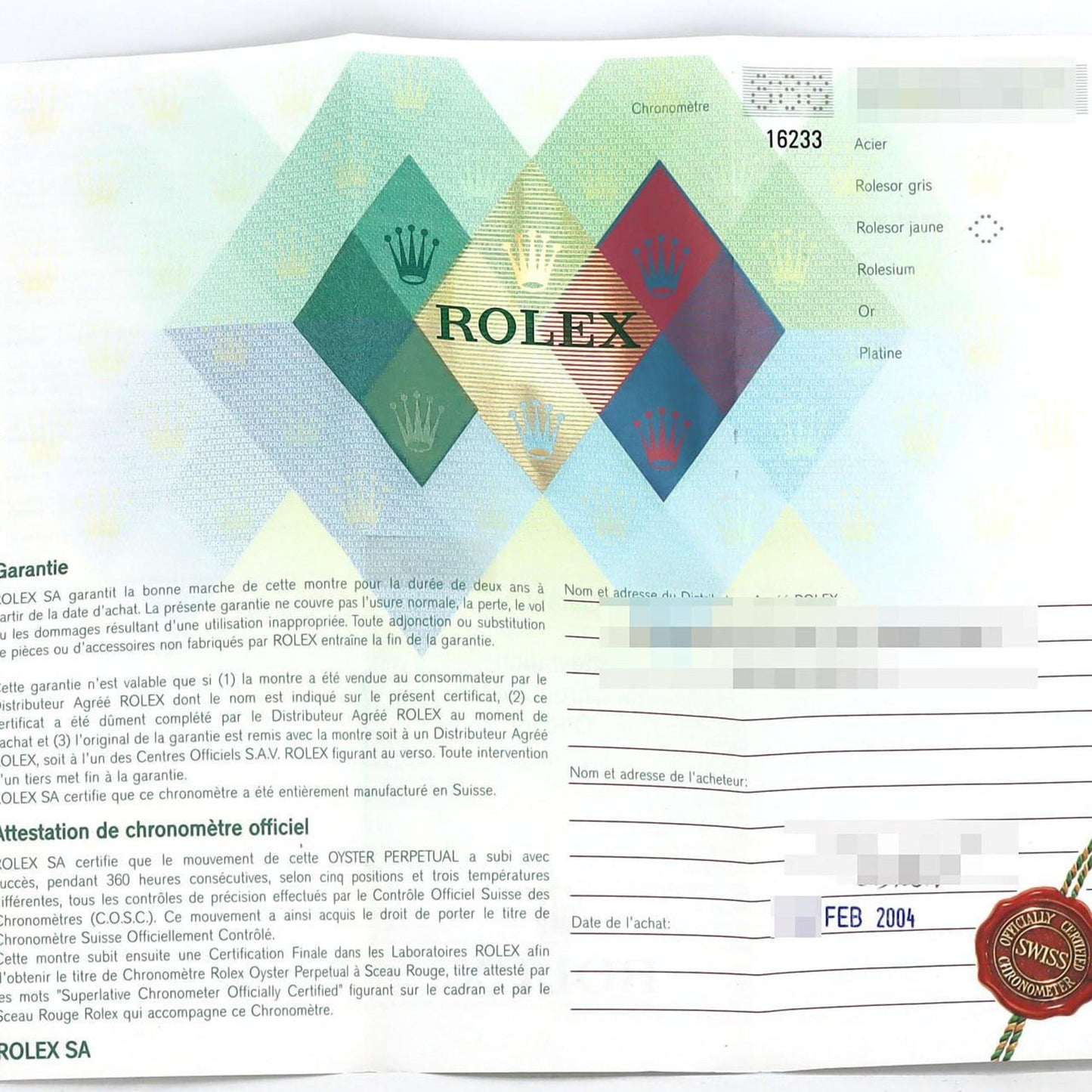 Wristwatch By Rolex