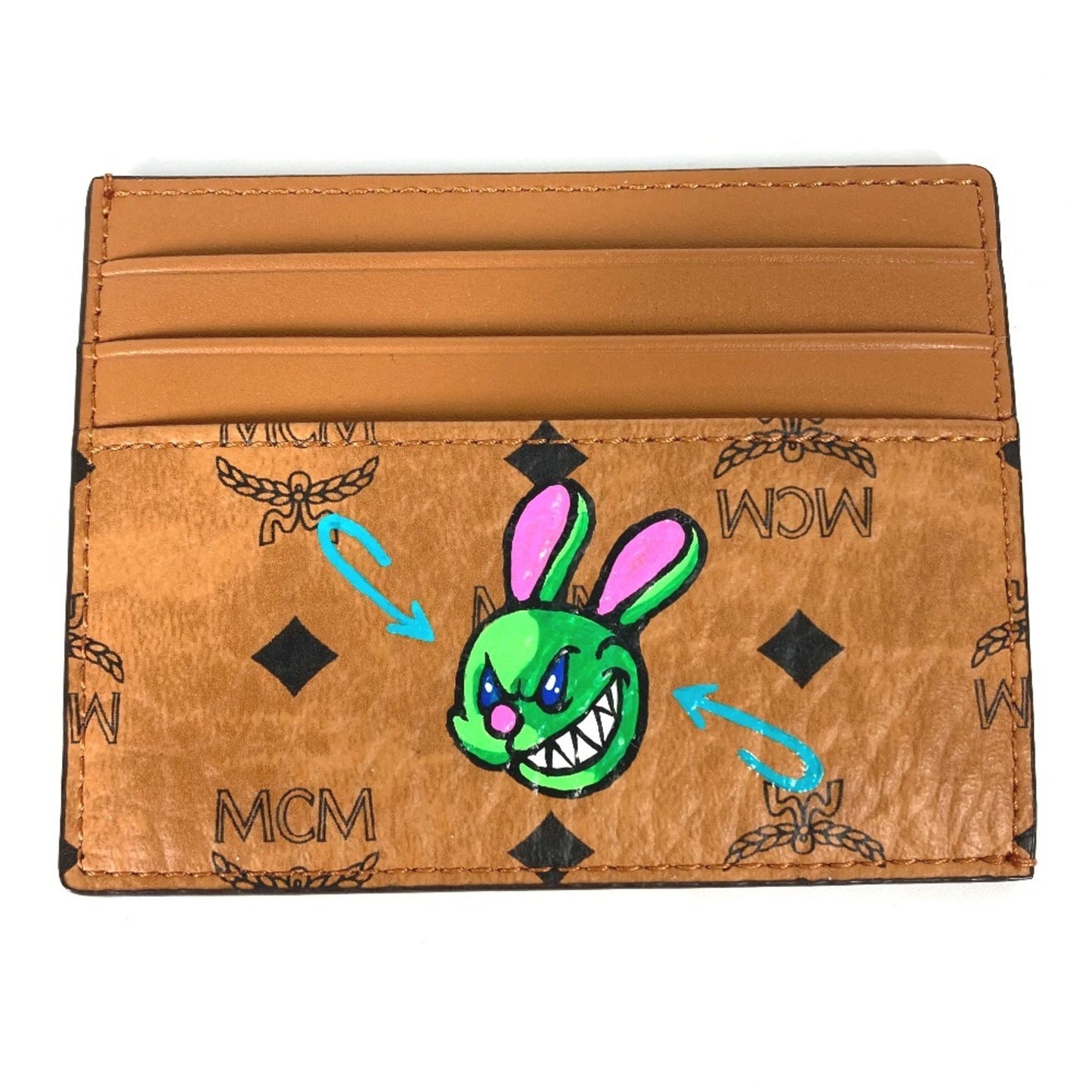 Mcm Business Card Case Leather