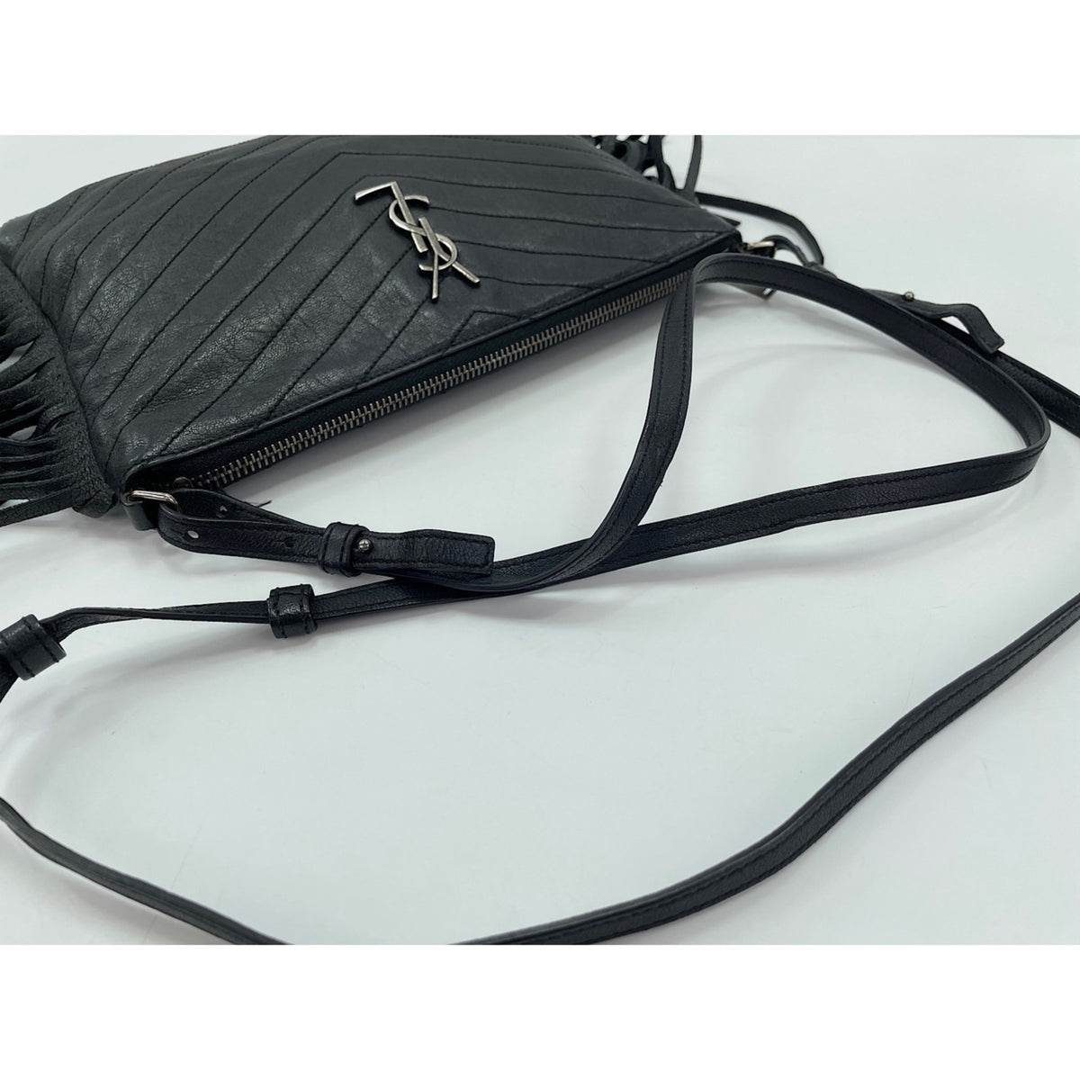 YVES SAINT LAURENT Shoulder Bag Black Clear