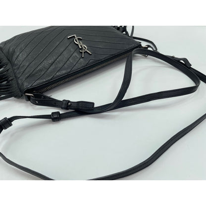 YVES SAINT LAURENT Shoulder Bag Black Clear