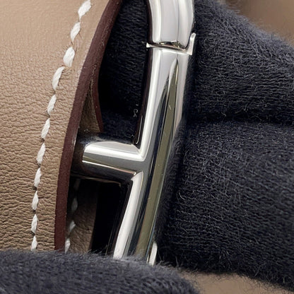 Swift leather sling handbag by Hermes