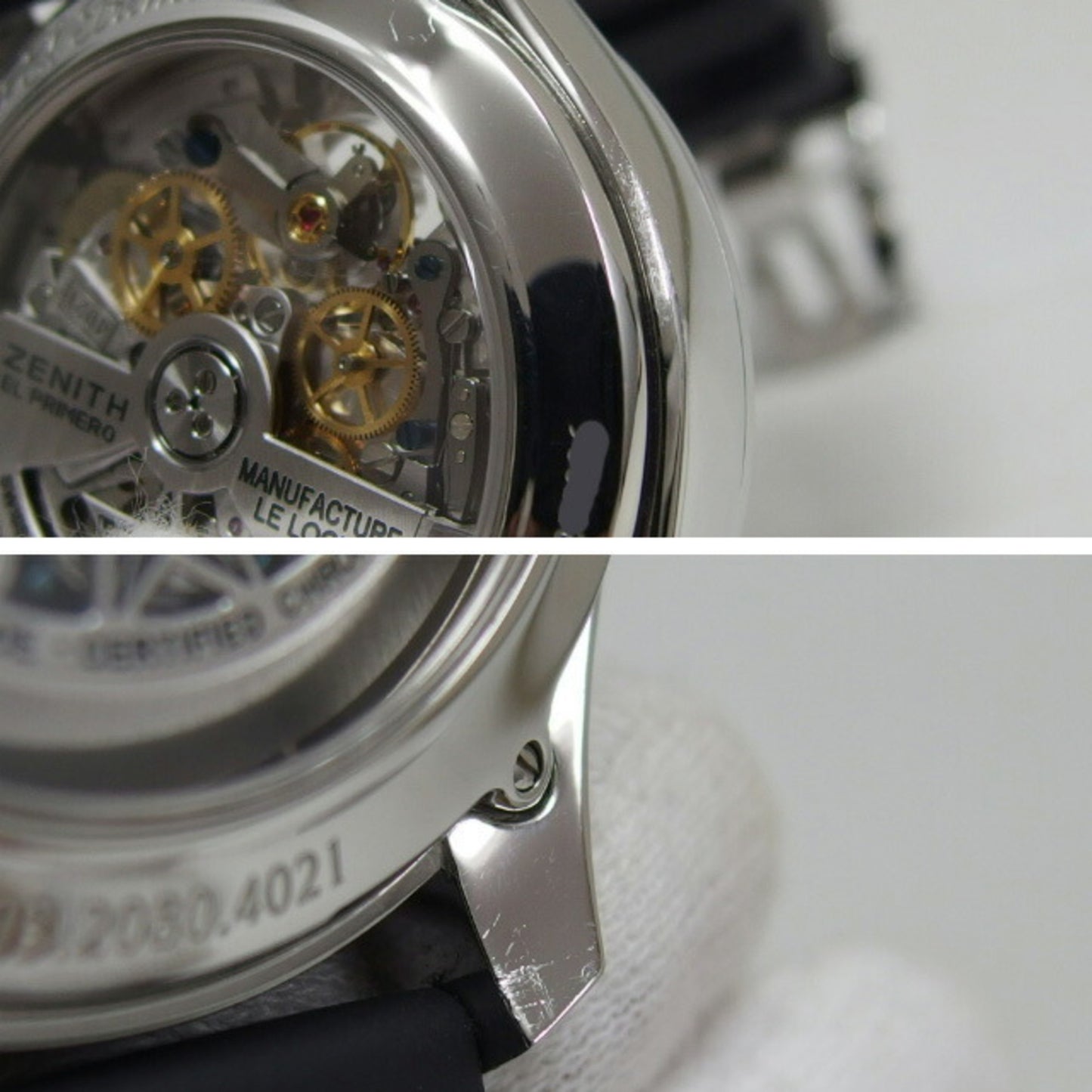 Wristwatch at zenith