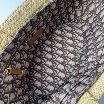 Christian Dior Shoulder Raffia Bag