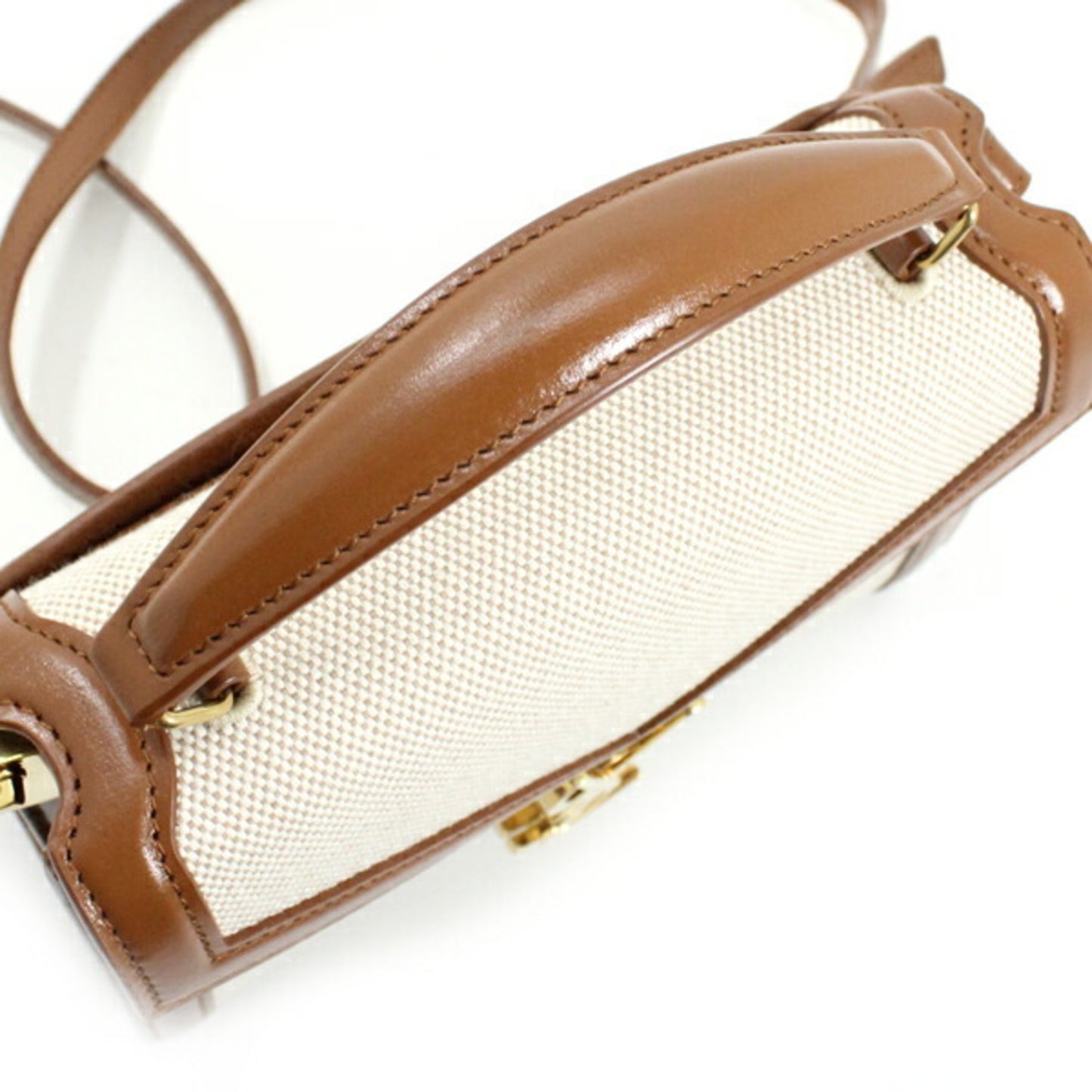 Shoulder Bag Canvas Leather By Saint Laurent