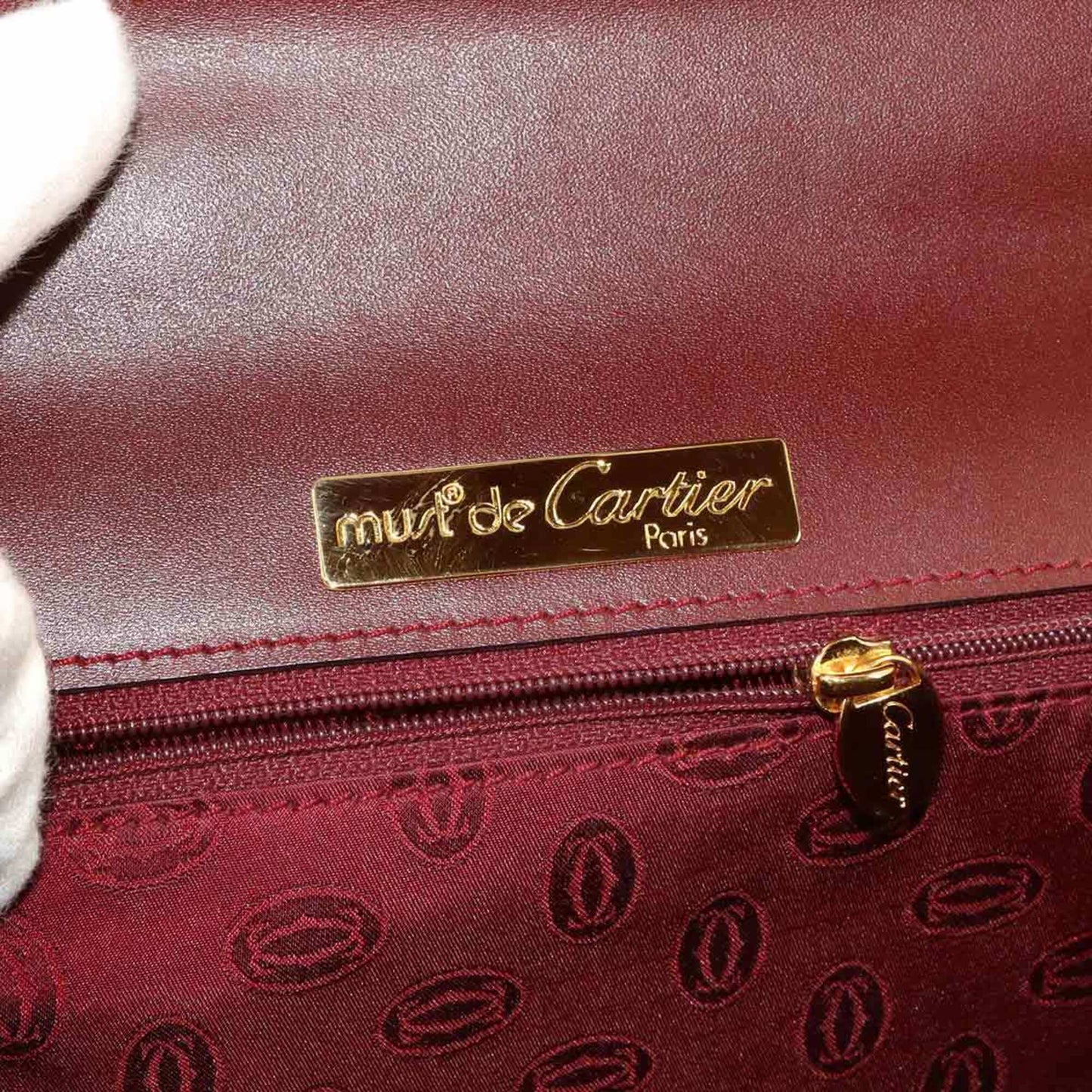 Handbag Cartier Leather