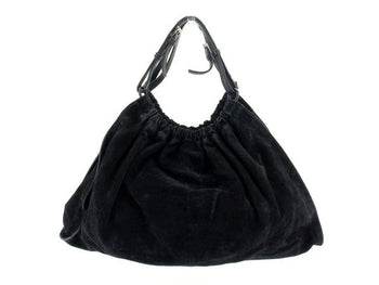 Gucci Tote Bag Gg Canvas Black X Black Silver