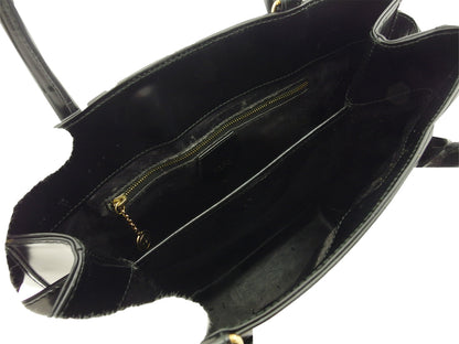 Gucci Handbag Black X Gold