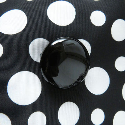 Louis Vuitton Trench Coat Image Reference Black X White (Dot Pattern) Women