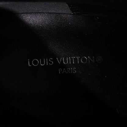 Louis Vuitton Boots Patent Leather X Monogram Canvas Black X Brown (Monogram Pattern) Women 37