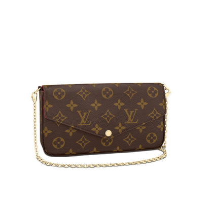 Louis Vuitton Shoulder Bag M61276 Monogram Canvas, Leather Brown Mini Bag Clutch Bag Chainshoulder