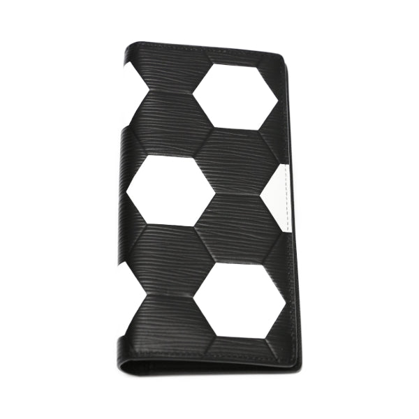 Louis Vuitton Long Wallet Purse M63294 Epi Leather Noir Portefeuille Blaza Epi Russia 2018 Fifa