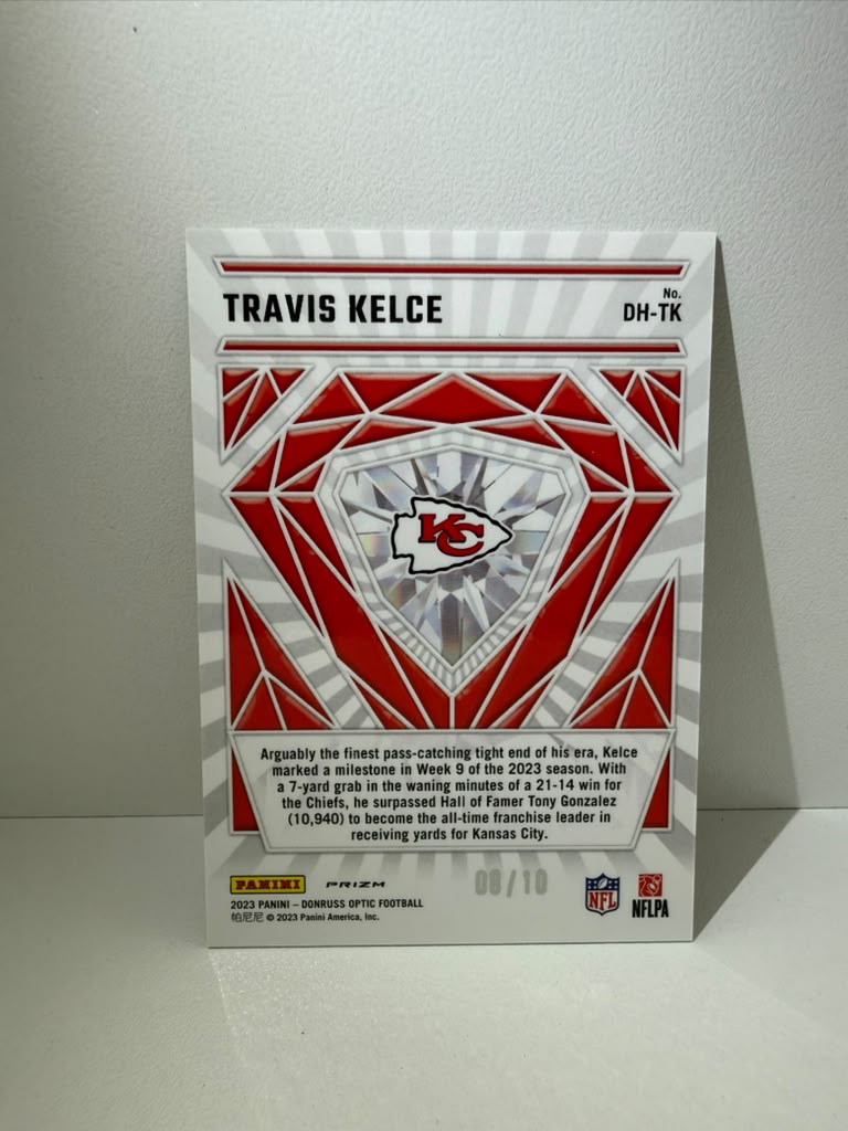 Travis Kelce Diamond Hands Gold 08/ 10