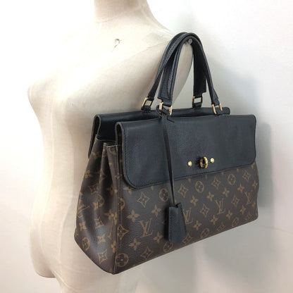 Louis Vuitton Handbag M41737 Monogram Canvas Black Monogram Venus Women