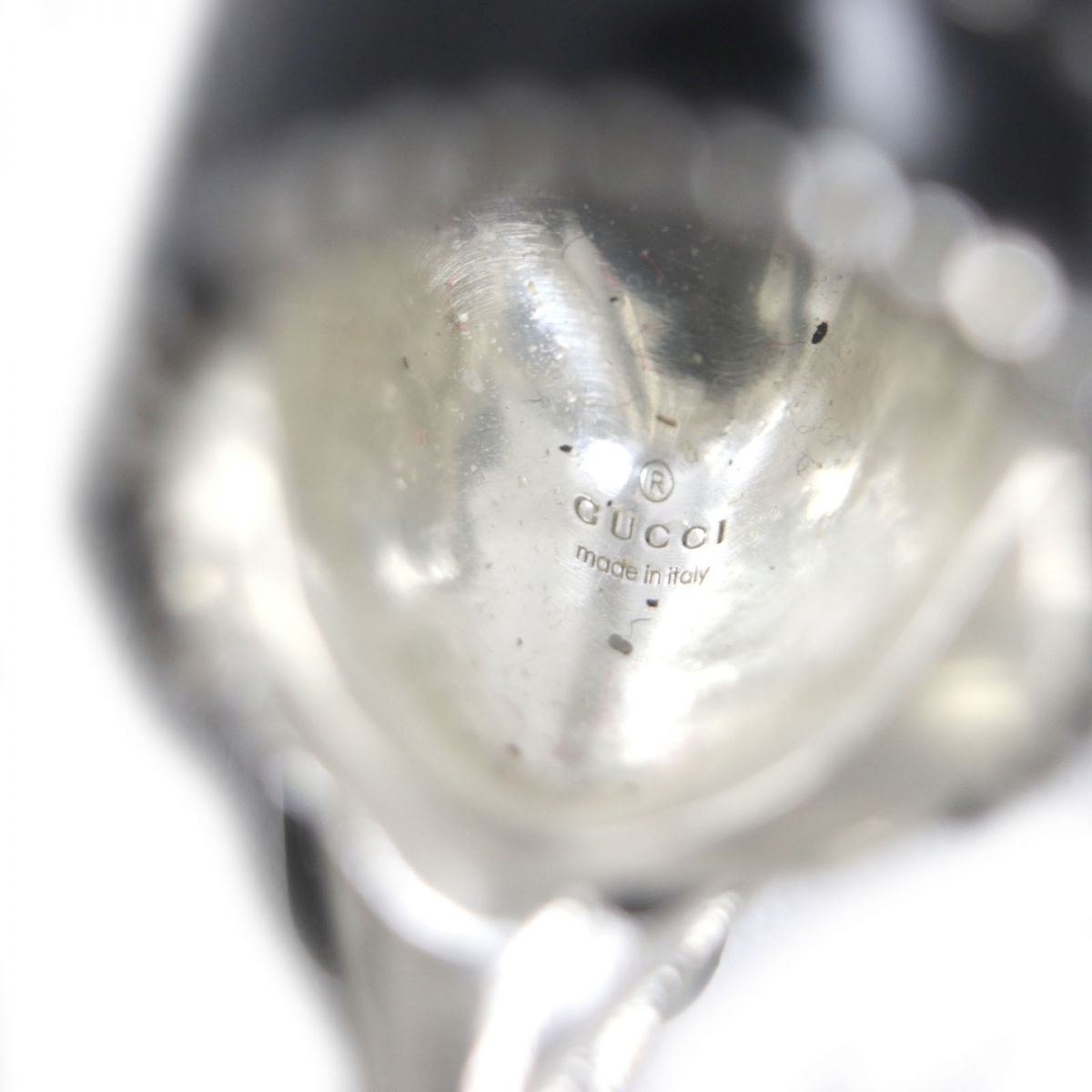 Gucci Ring Main?Fag925 Black X Silver Mens 14