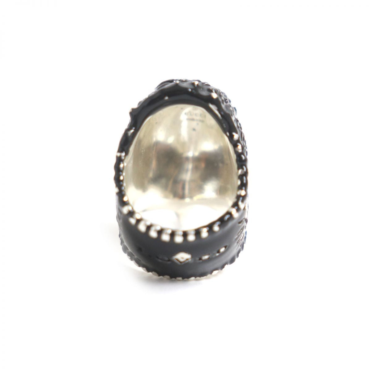 Gucci Ring Main?Fag925 Black X Silver Mens 14