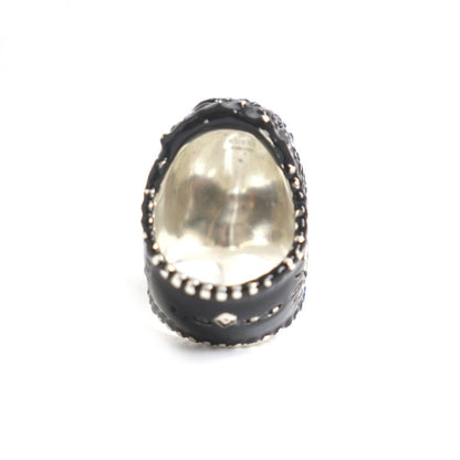 Gucci Ring Main?Fag925 Black X Silver Mens 14