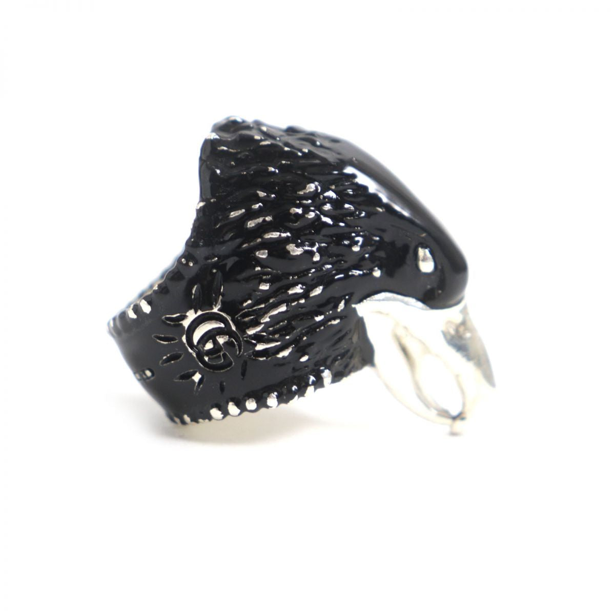 Gucci Ring Main?Fag925 Black X Silver Mens 14
