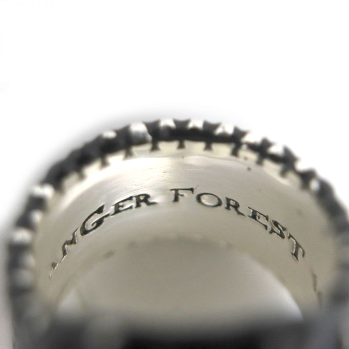 Gucci Ring Main?Fag925 Black X Silver Mens 14