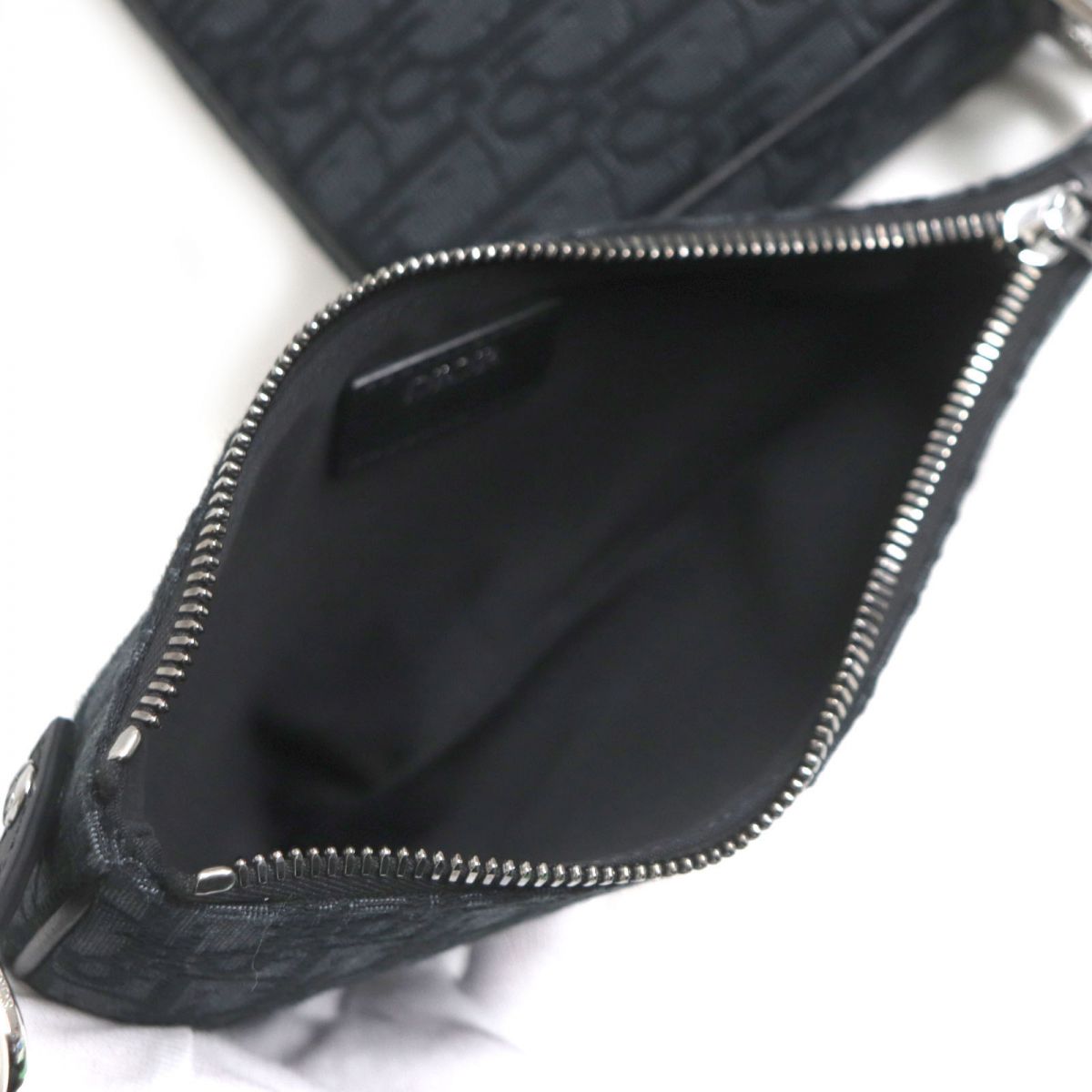 Dior Homme Pouch Canvas Black Mens