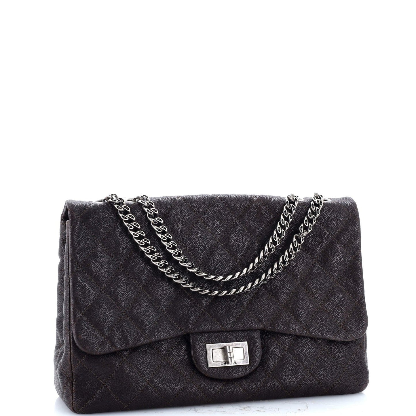 Chanel Bijoux Chain Reissue 2.55 Flap Bag Quilted Caviar 227