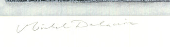 Michel Delacroix Chasse A Cour Signed 