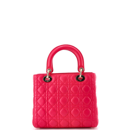 Christian Dior Lady Dior Bag Cannage Quilt Lambskin Medium