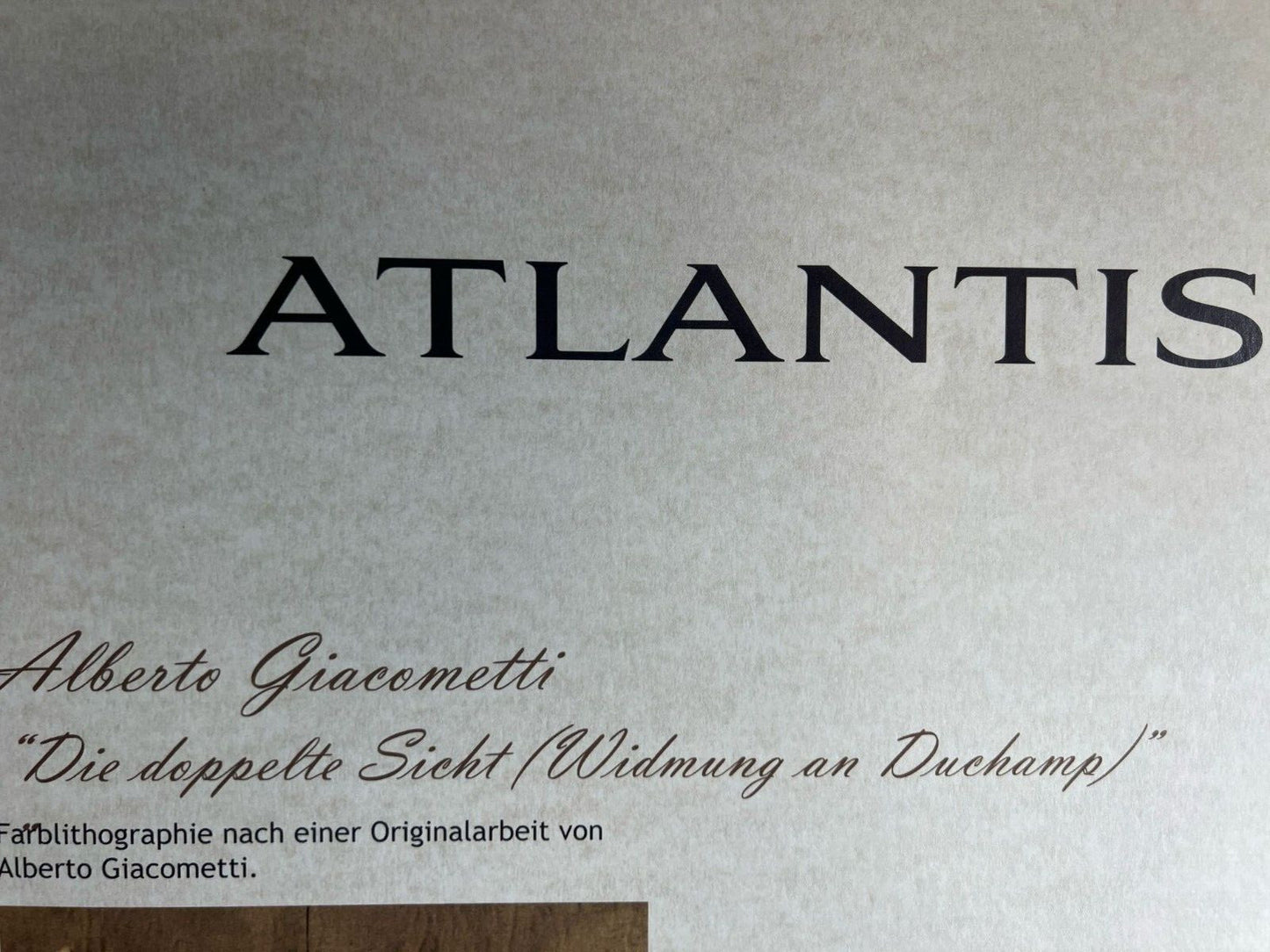 Alberto Giacometti Lithograph ( Coa Signed In Pen) Numbered By Hand