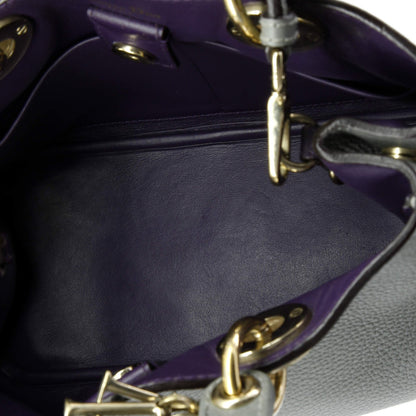 Christian Dior Diorissimo Tote Pebbled Leather Mini