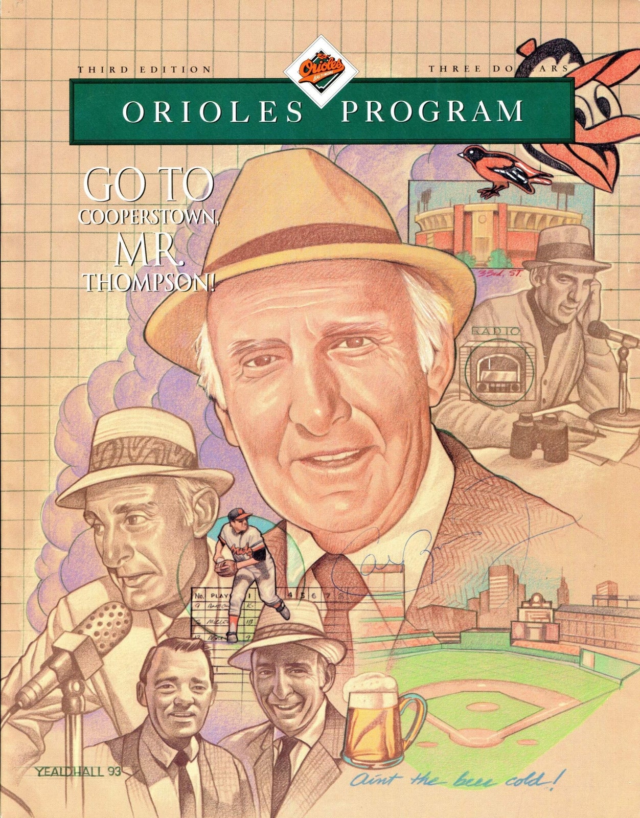 Cal Ripken Jr. Autographed Baltimore Orioles Program (Jsa)