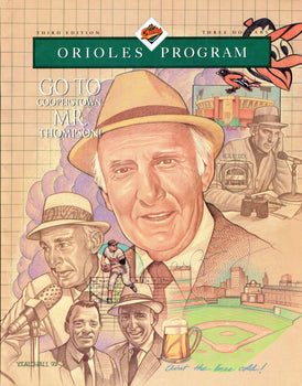 Cal Ripken Jr. Autographed Baltimore Orioles Program (Jsa)