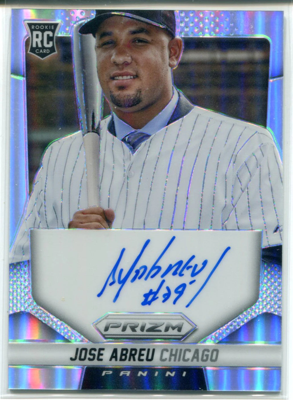 Jose Abreu Autographed 2014 Panini Prizm Holo