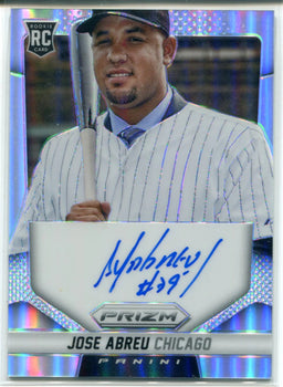 Jose Abreu Autographed 2014 Panini Prizm Holo