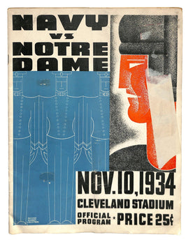 11/10/1934 Navy Vs. Notre Dame College Program 185787