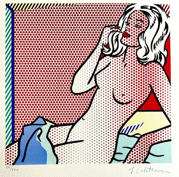Roy Lichtenstein Lithograph Coa Hand Numbered
