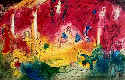 Marc Chagall Lithograph Coa Hand Numbered Signed