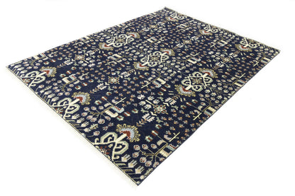 Handmade Oriental Rug Tribal Allover Floral Design Carpet Living Room 8X10 ft