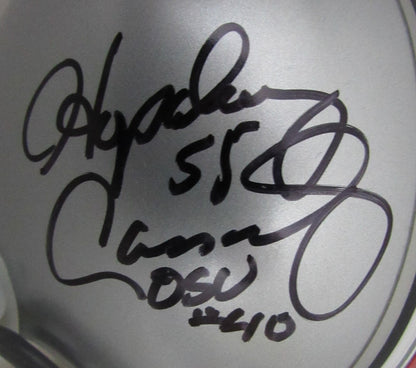 Hopalong Cassady Autographed/Inscribed Mini Football Helmet Ohio State Jsa