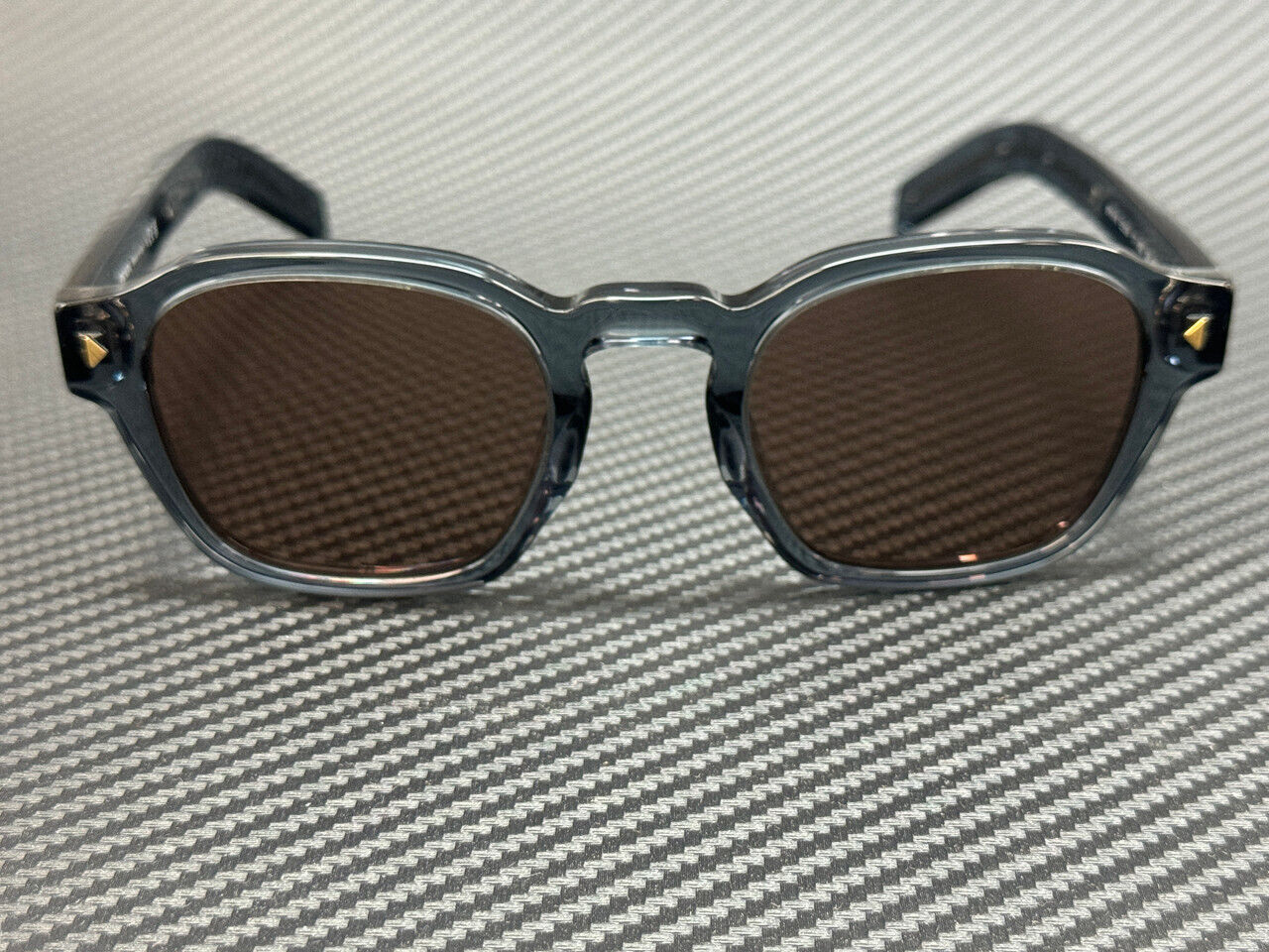 PRADA PR A16S 17T05D Transparent Blue Brown